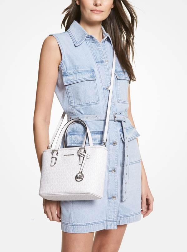 Damske Prenosná Taška Michael Kors Jet Set Travel Extra-Small Logo Top-Zip Viacfarebný - Kabelky Michael Kors Lacne | SEZYW-2607